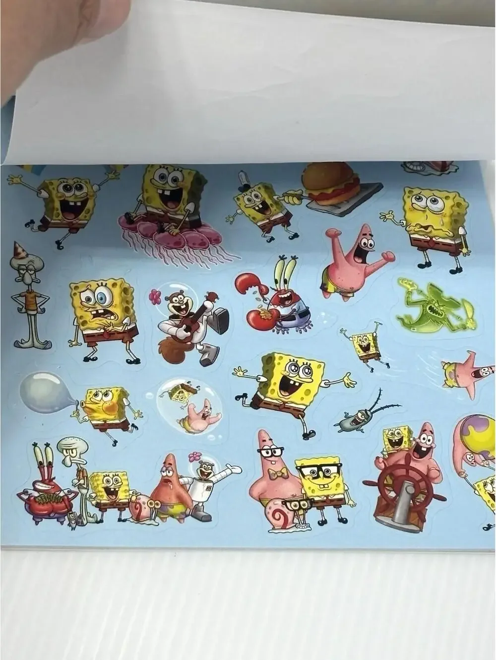 SpongeBob SquarePants Stickerland Pad 120 Stickers 6 Pages Nickelodeon New